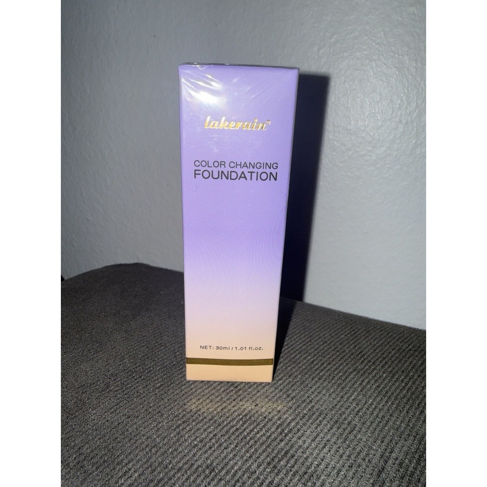Lakerain color changing foundation. 30ml. New In Sealed Box